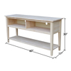 International Concepts EnteRTAinment / TV Stand, 60", Unfinished TV-8